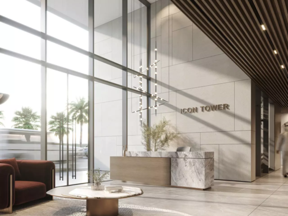 the icon tower lobby