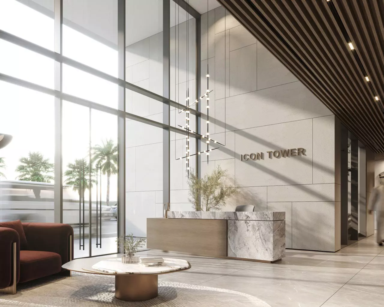 the icon tower lobby