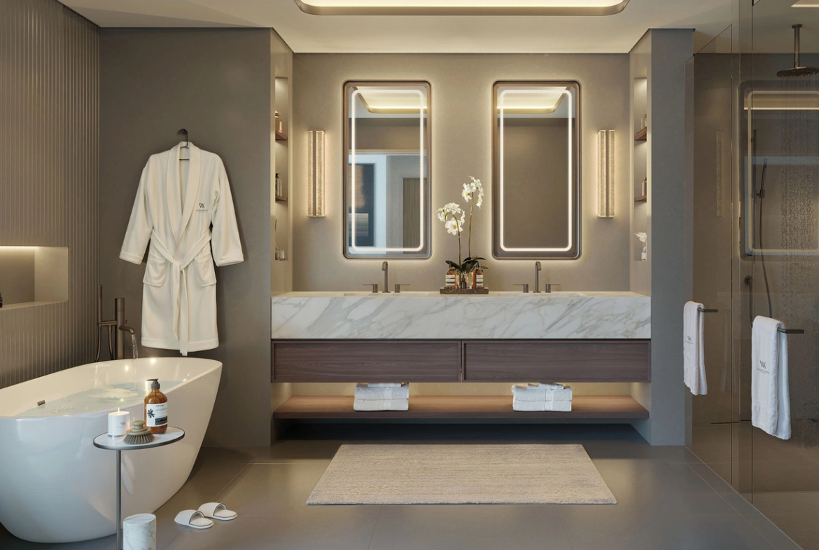 waldorf astoria residences yas bathroom
