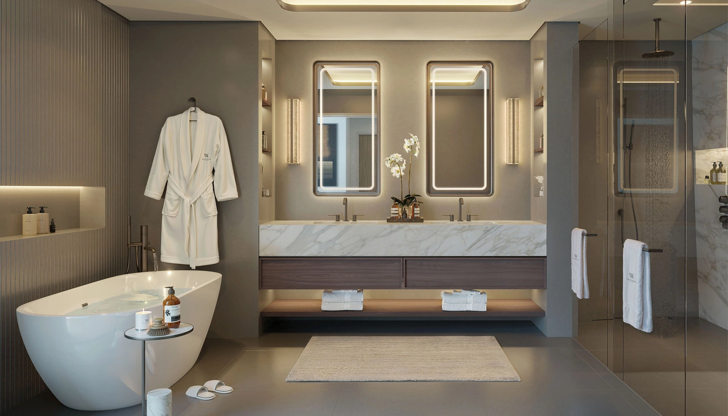 waldorf astoria residences yas bathroom