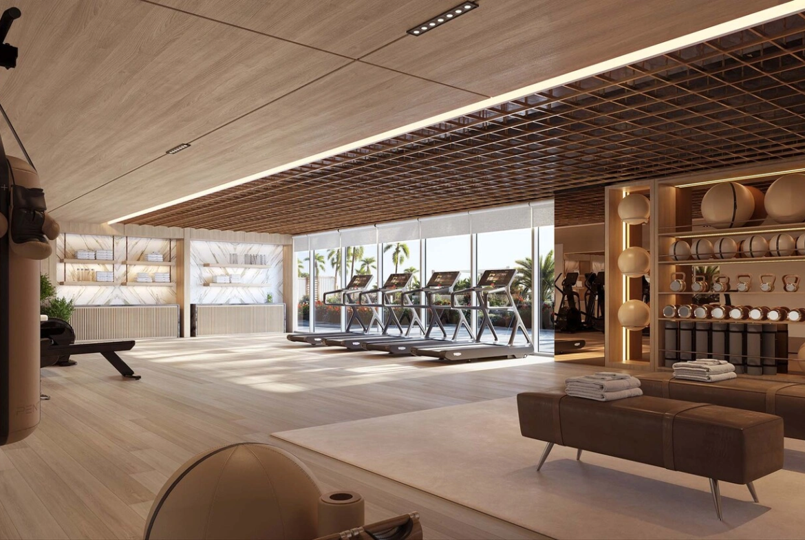 waldorf astoria residences yas gym