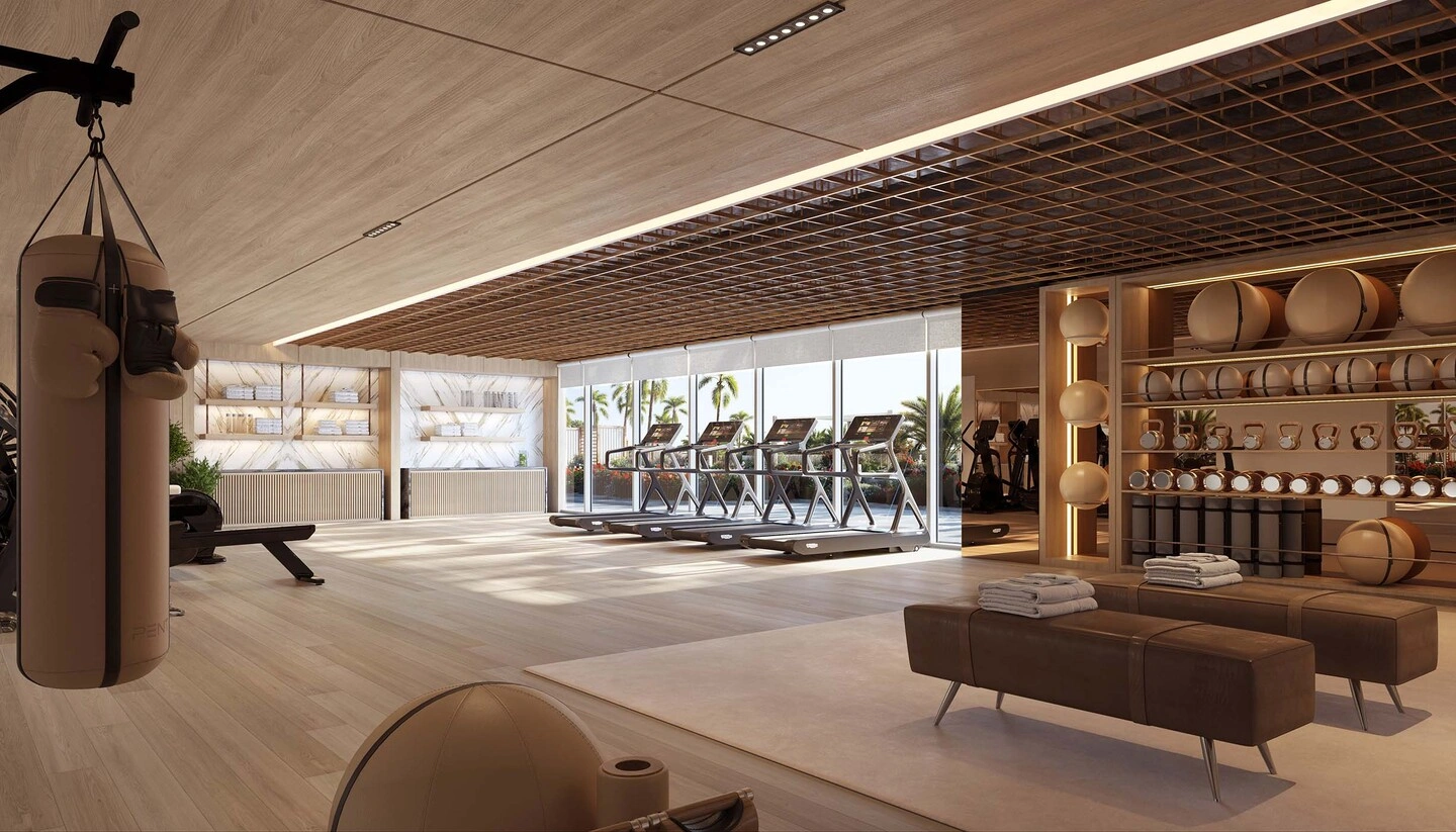 waldorf astoria residences yas gym
