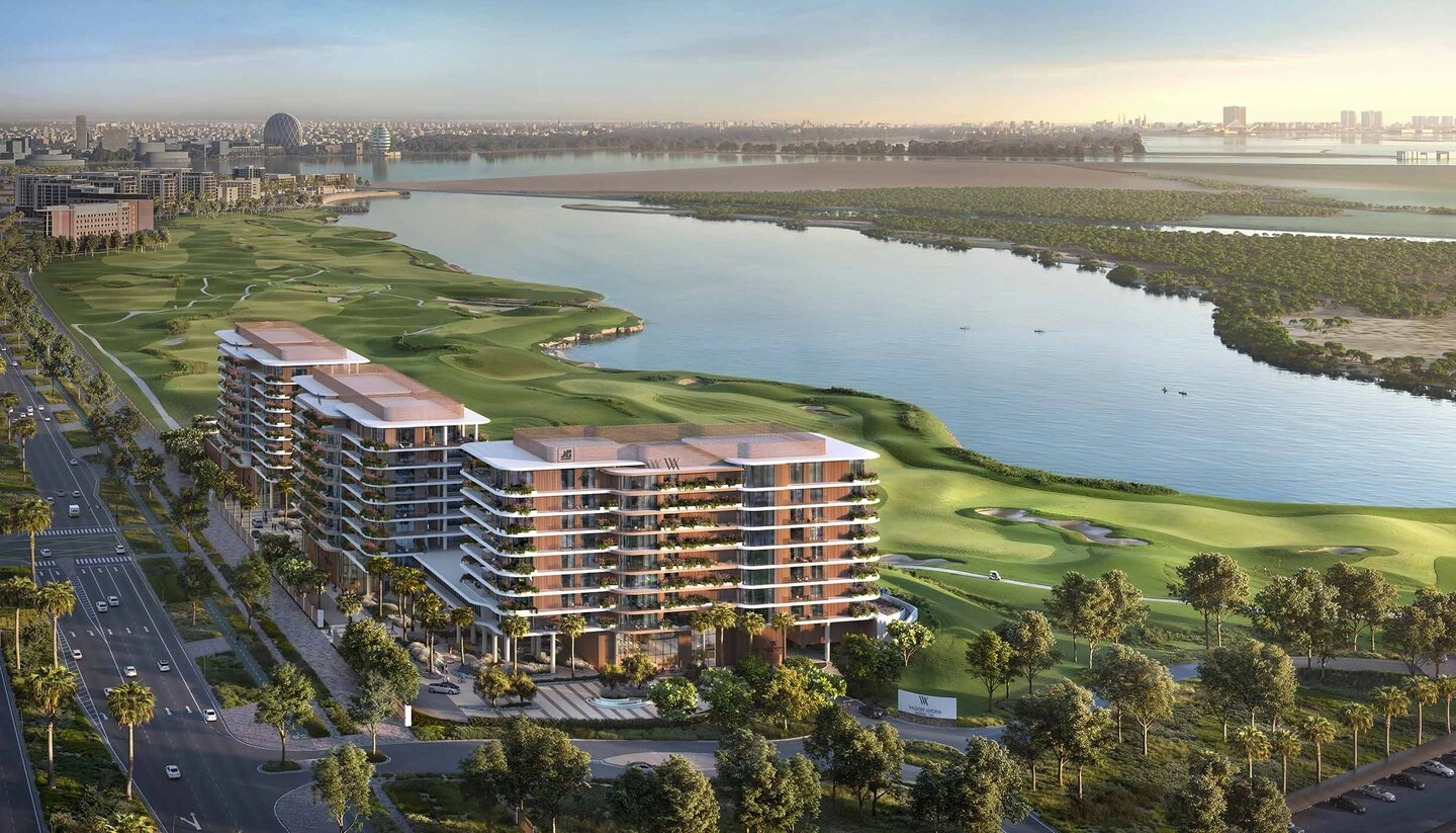 waldorf astoria residences yas aerial view