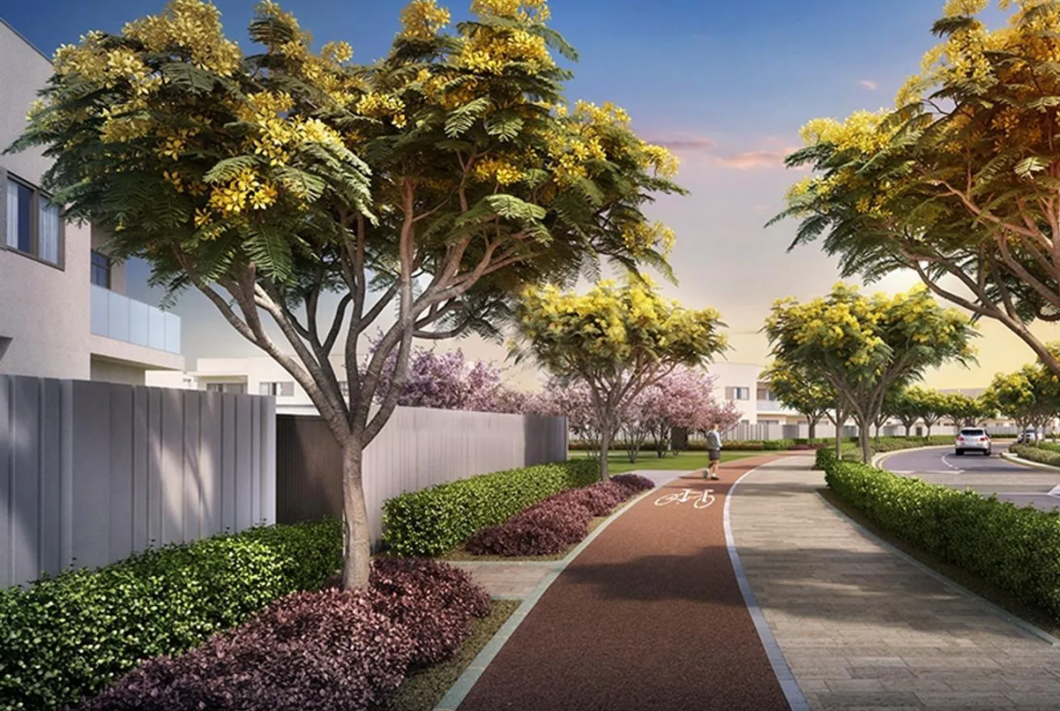 yas acres by aldar properties cycle track