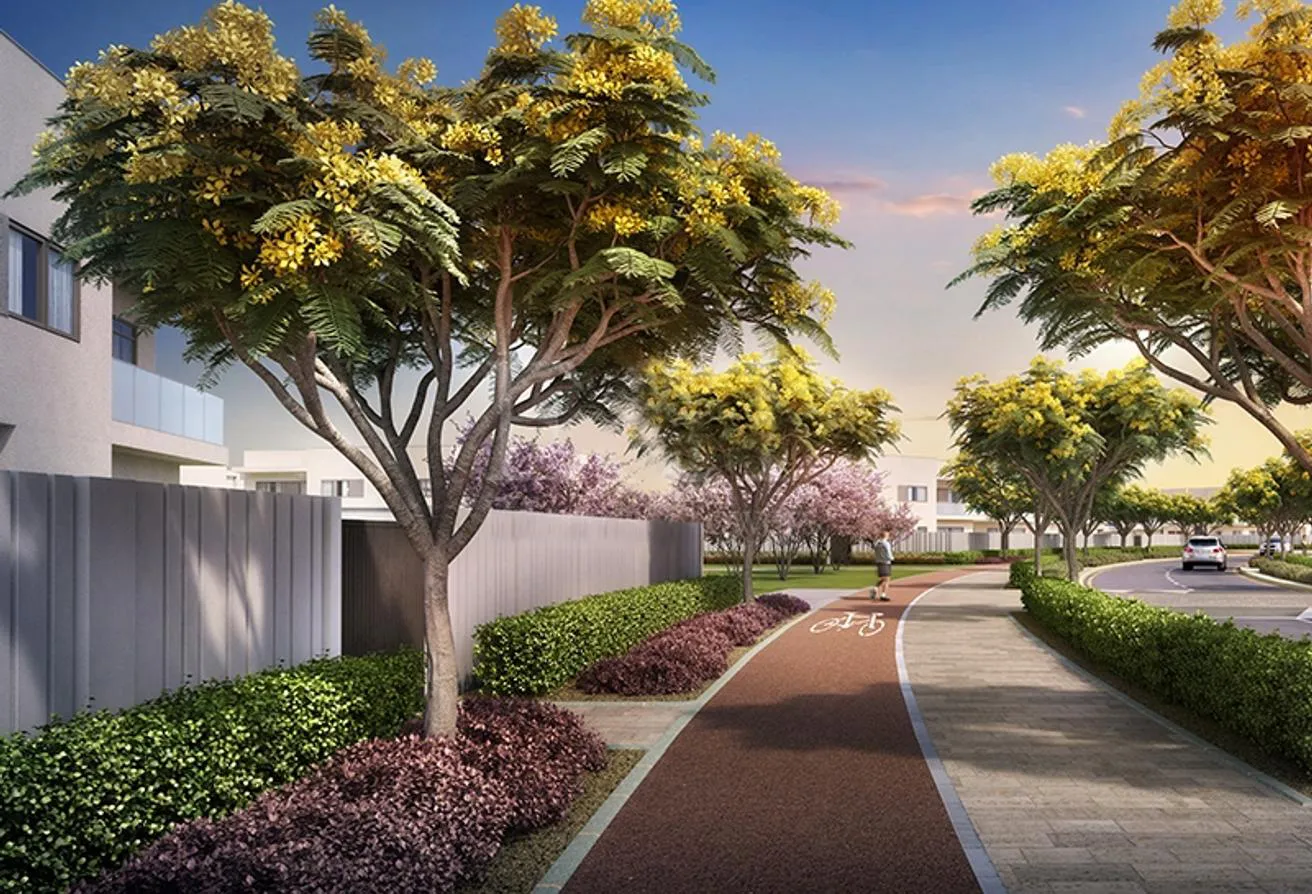 yas acres by aldar properties cycle track