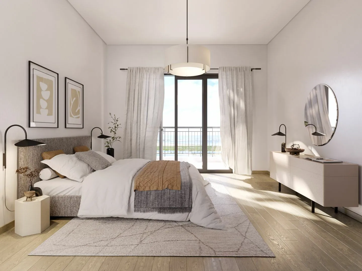 yas golf collection by aldar properties bedroom