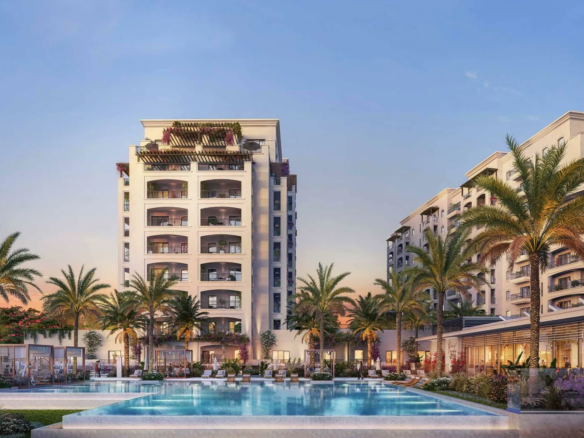 yas golf collection by aldar properties pool view